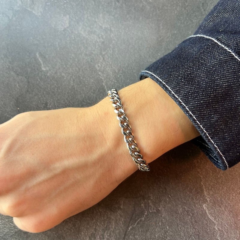 Rico\'s Panser armbånd til mænd i 8 mm stål
